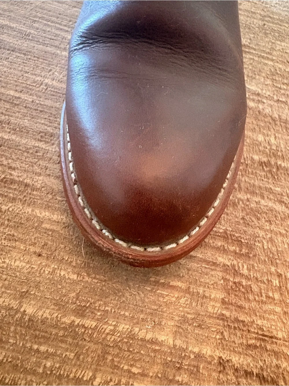 Two-Tone Leather Riding Boots in Brown and Black Beautiful, Sturdy Leather